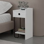 Hanah Home Sirius Right Mesita de Noche Blanca